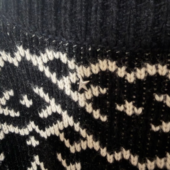 Golden Goose Black & Cream Geometric Crewneck Sweater - Picture 3 of 7